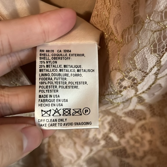 Jenny Yoo Collection Sleeveless Light Pink Lace Mini Bridesmaid Dress 0 - Picture 15 of 16